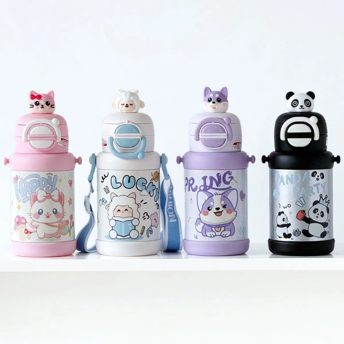 Four Different Variants of Kids Insulated Bottles - Tinyminymo
