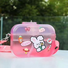 Load image into Gallery viewer, Pink Color Kids Sipper Bottle with Stickers - Tinyminymo