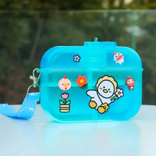 Load image into Gallery viewer, Blue Kids Water Bottle with Stickers - Tinyminymo