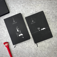 Load image into Gallery viewer, Two Design of Kitty Black Page Notebook - Tinyminymo