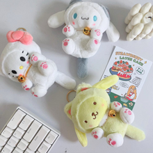 Load image into Gallery viewer, Three Characters are Lying on a desk with a keyboard - Tinyminymo