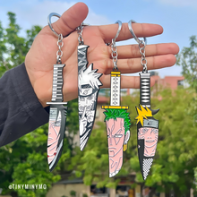 Load image into Gallery viewer, Knife Shaped Anime Keychain - Tinyminymo