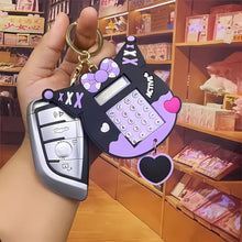 Load image into Gallery viewer, Kuromi Calculator Keychain - Tinyminymo