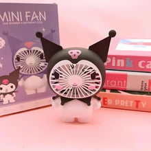 Load image into Gallery viewer, Kuromi Hand Fan - Tinyminymo