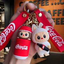 Load image into Gallery viewer, Labubu Keychain in Coca Cola Theme - Tnyminymo