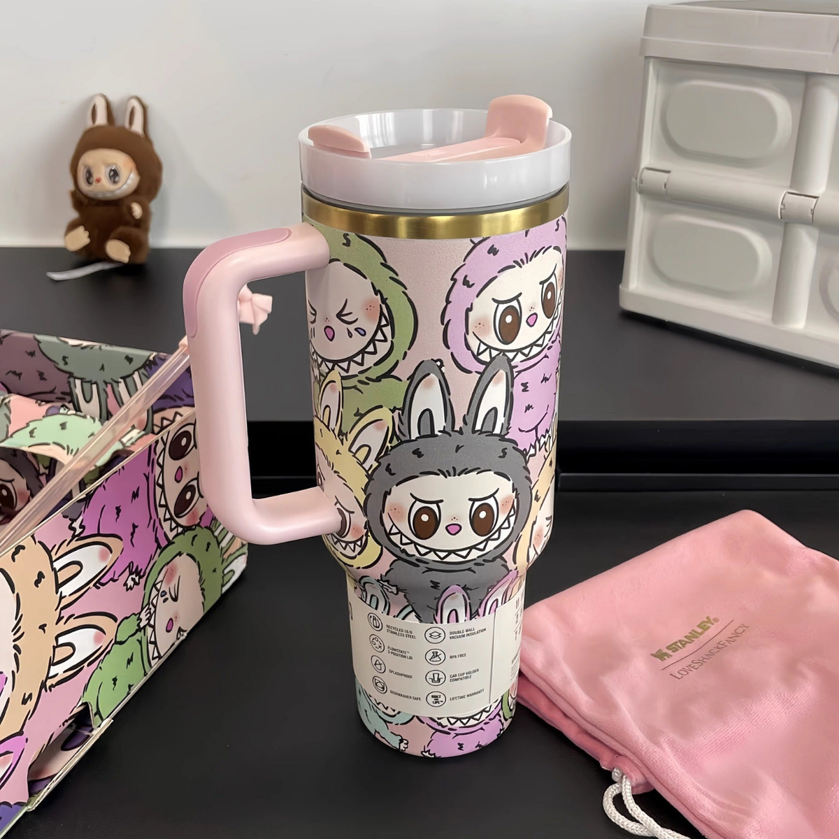Labubu Stanley Cup – Cute Stainless Steel Tumbler