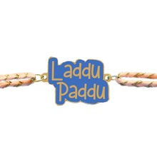 Load image into Gallery viewer, Laddu Paddu Metal Rakhi - Tinyminymo