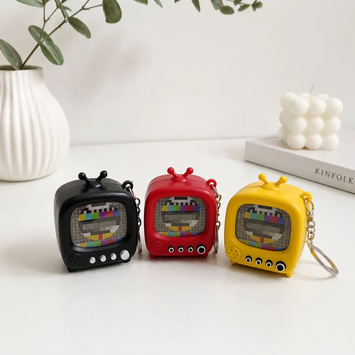 All Colors of Lightup TV Keychains - Tinyminymo