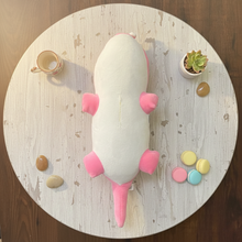 Load image into Gallery viewer, Pink Color Crocodile Soft Toy Backside - Tinyminymo