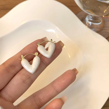 Load image into Gallery viewer, White Color Love Earring - Tinyminymo