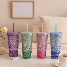 Load image into Gallery viewer, Four Colorful Glitter Sippers - Tinyminymo