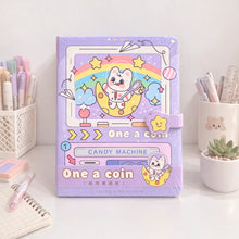Load image into Gallery viewer, Purple Color Magical Universe Notebook - Tinyminymo
