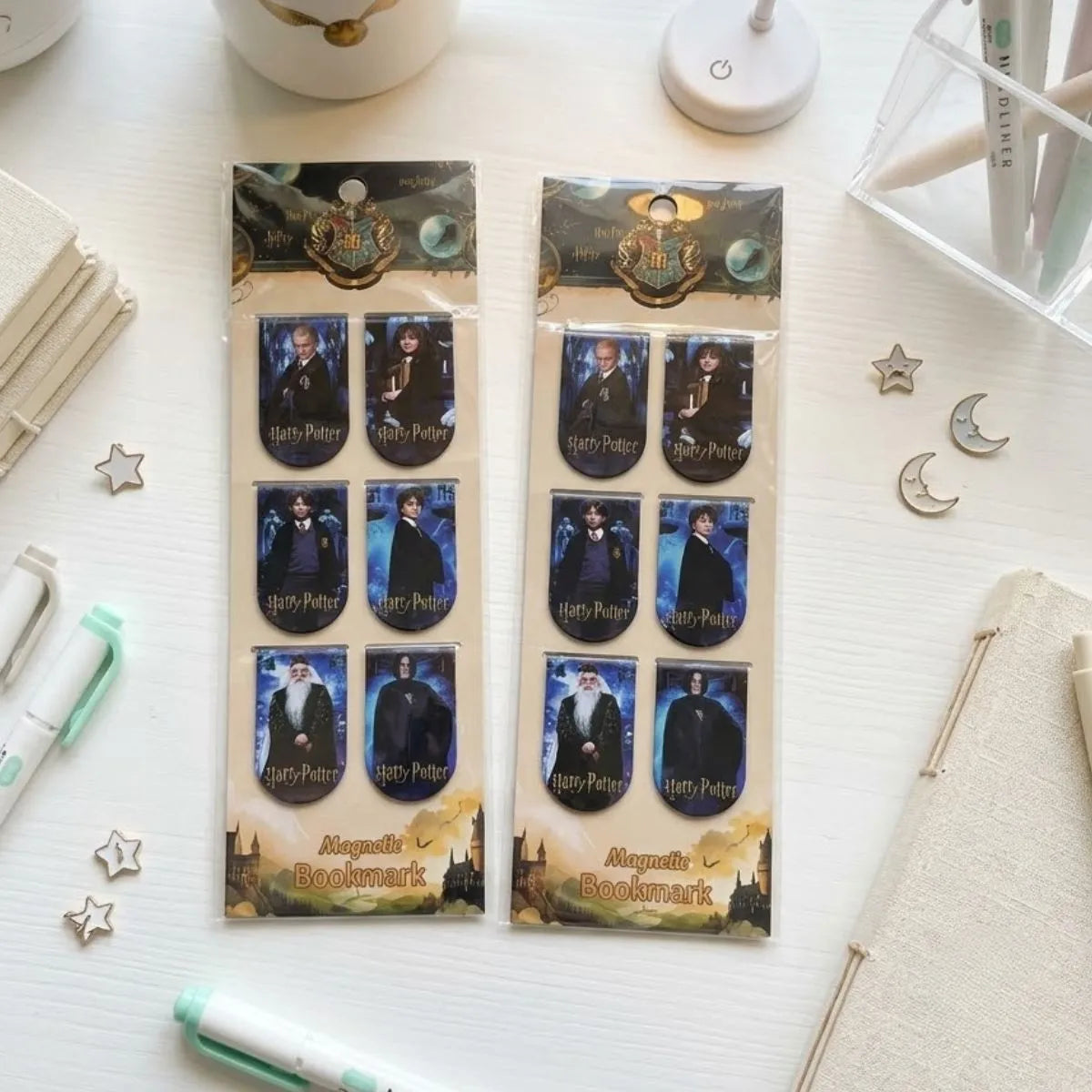 Two Harry Potter Magnetic Bookmarks, Design B - Tinyminymo