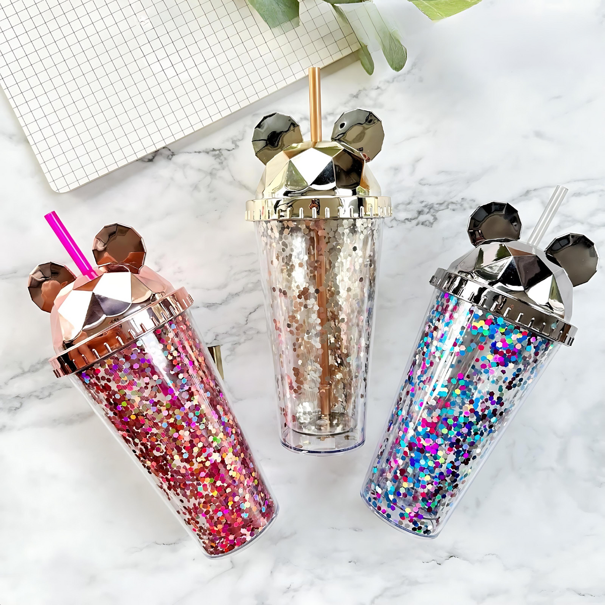 Buy Mickey Shaped Confetti Sipper Online in India