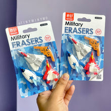 Load image into Gallery viewer, Military Aircraft Erasers - Set of 4 - Tinyminymo