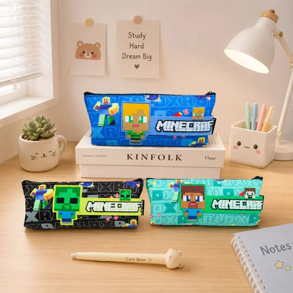 Three Colors of Minecraft Pouches - Tinyminymo
