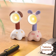 Load image into Gallery viewer, Mini Animal Stretchable Neck Desk Lamp - Tinyminymo