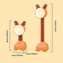 Load image into Gallery viewer, Mini Animal Stretchable Neck Desk Lamp - Tinyminymo
