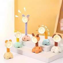 Load image into Gallery viewer, Mini Animal Stretchable Neck Desk Lamp - Tinyminymo
