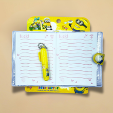 Load image into Gallery viewer, Mini Diary With Pen - Minion - Tinyminymo