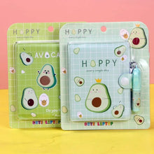 Load image into Gallery viewer, Mini Diary with Pen - Avocado - Tinyminymo