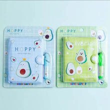 Load image into Gallery viewer, Mini Diary with Pen - Avocado - Tinyminymo