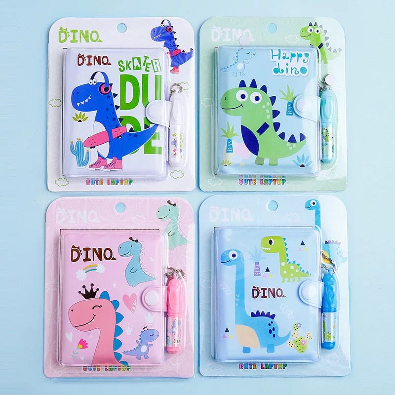 Mini Diary with Pen - Dinosaur - Tinyminymo