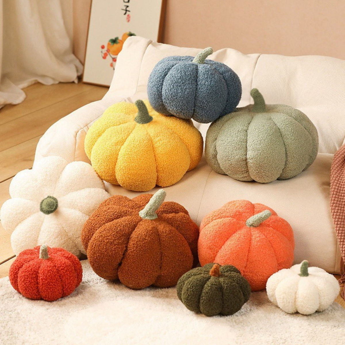 Colorful Pumpkin Shaped Soft Toys - Tinyminymo