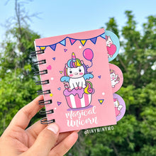 Load image into Gallery viewer, Mini Unicorn Spiral Diary - Tinyminymo