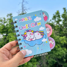 Load image into Gallery viewer, Mini Unicorn Spiral Diary - Tinyminymo