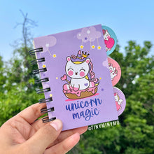 Load image into Gallery viewer, Mini Unicorn Spiral Diary - Tinyminymo