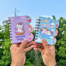 Load image into Gallery viewer, Mini Unicorn Spiral Diary - Tinyminymo