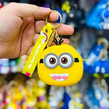 Load image into Gallery viewer, Minion Face Coin Pouch with Keychain - Tinyminymo