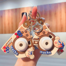 Load image into Gallery viewer, Mocha Bear Projector Keychain - Tinyminymo