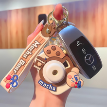 Load image into Gallery viewer, Mocha Bear Projector Keychain - Tinyminymo