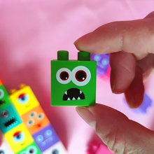 Load image into Gallery viewer, Monster Block Erasers - Set of 4 - Tinyminymo