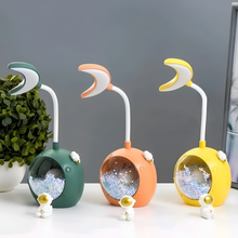 Load image into Gallery viewer, Moon Shaped Confetti LED Desk Lamp - Tinyminymo