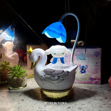 Load image into Gallery viewer, Multifunctional Duck LED Desk Lamp with White Light on a Dark Background - Tinyminymo