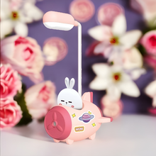Load image into Gallery viewer, Multipurpose Bunny on Plane Desk Lamp - Tinyminymo