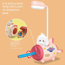 Load image into Gallery viewer, Multipurpose Bunny on Plane Desk Lamp - Tinyminymo