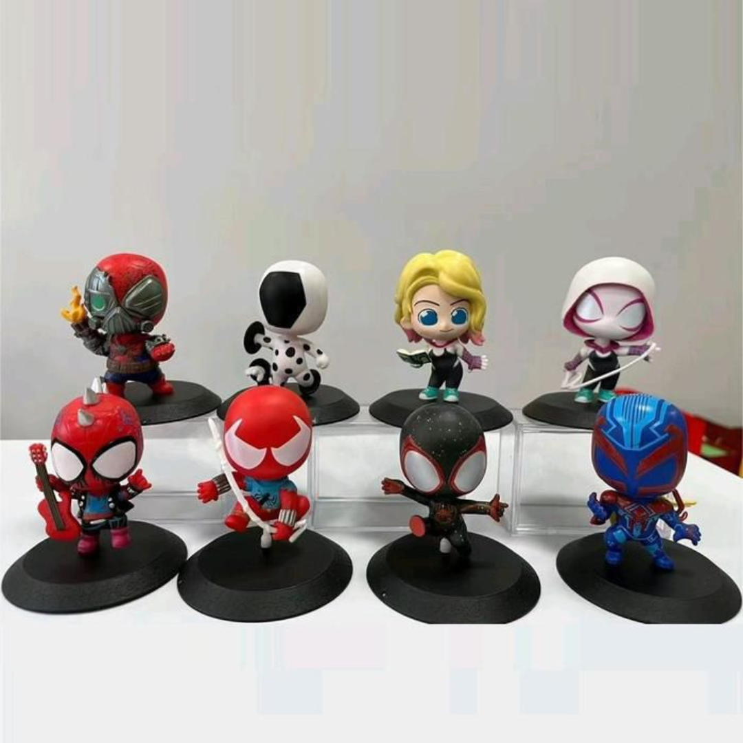 All 8 Variants of Multiverse Spiderman Action Figures - Tinyminymo