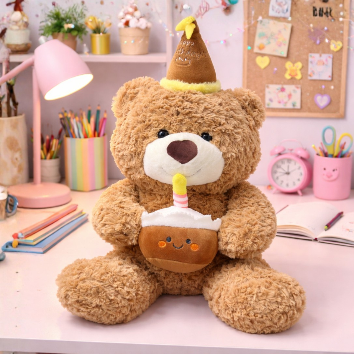 Birthday Bear Soft Toy - Tinyminymo