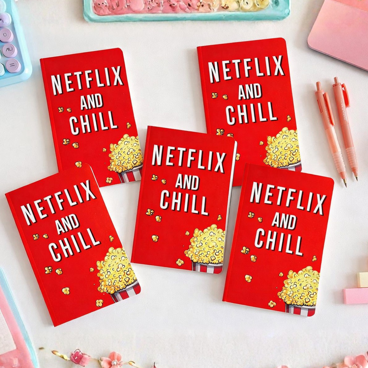 Five Netflix and Chill Notebooks - Tinyminymo