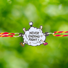 Load image into Gallery viewer, Never Ending Fight Metal Rakhi - Tinyminymo