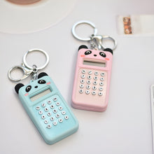 Load image into Gallery viewer, Panda Calculator Keychain - Tinyminymo
