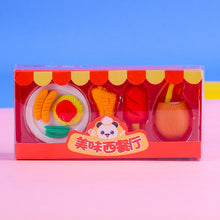 Load image into Gallery viewer, Panda Fast Food Erasers - Set of 4 -Tinyminymo