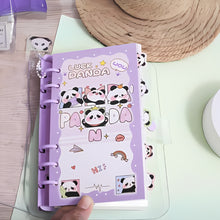 Load image into Gallery viewer, Panda Kawaii Spiral Planner - Tinyminymo