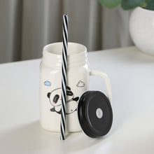Load image into Gallery viewer, Panda Mason Sipper - Tinyminymo