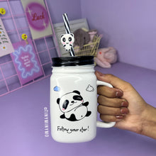 Load image into Gallery viewer, Panda Mason Sipper - Tinyminymo