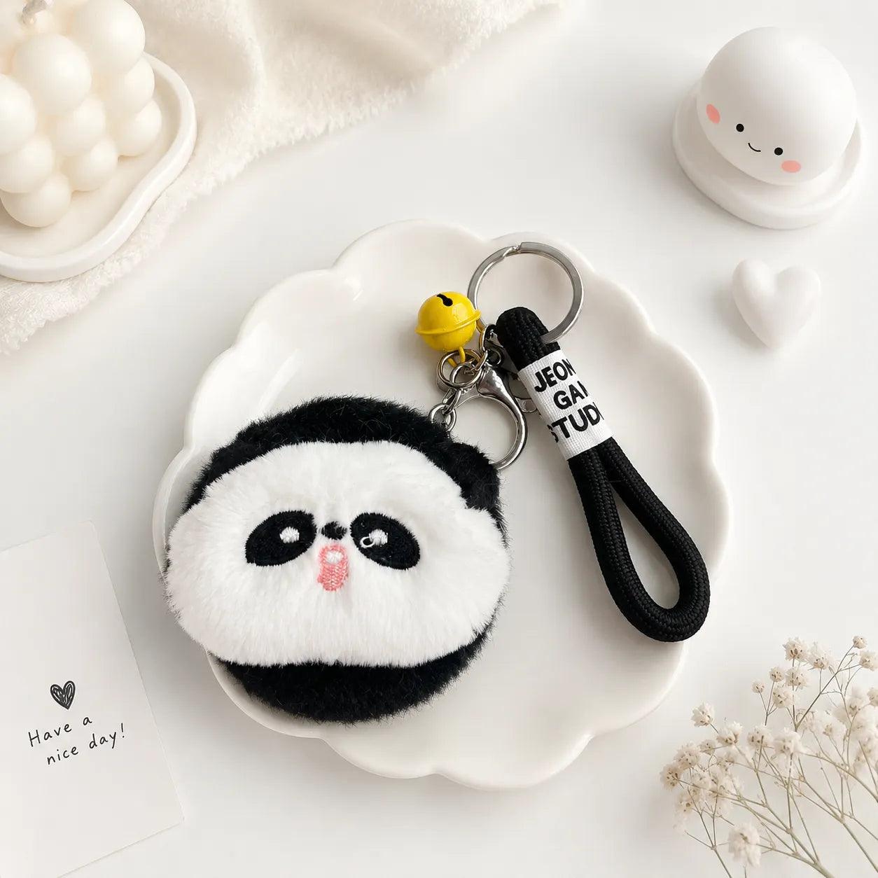 Black and White Panda Pocket Mirror - Tinyminymo